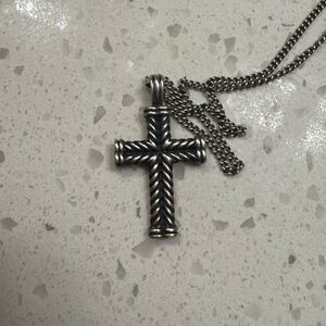 David Yurman Chevron Cross Pendant